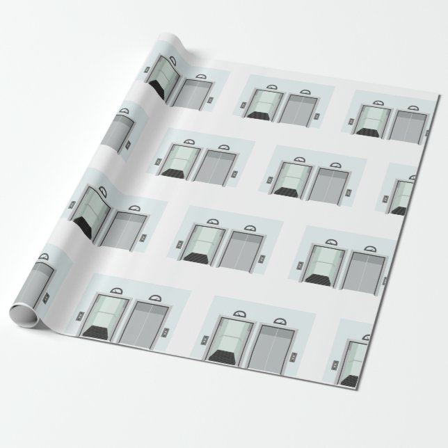 Elevator Wrapping Paper (Unrolled)