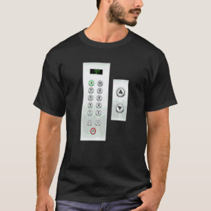 Elevators Lift I Elevator Buttons I Elevator Mecha T-Shirt