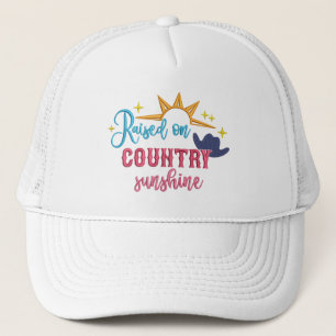 Élevé sur Country Sunshine Cote Cowboy Casquette