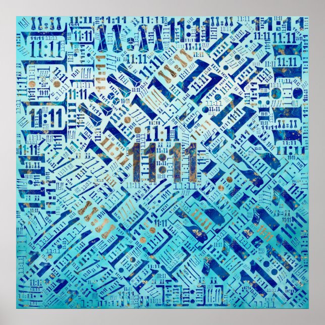 Eleven Eleven Numerology Pattern #1 Poster (Front)