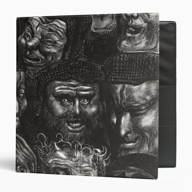 Eleven grotesque faces binder (Front/Inside)