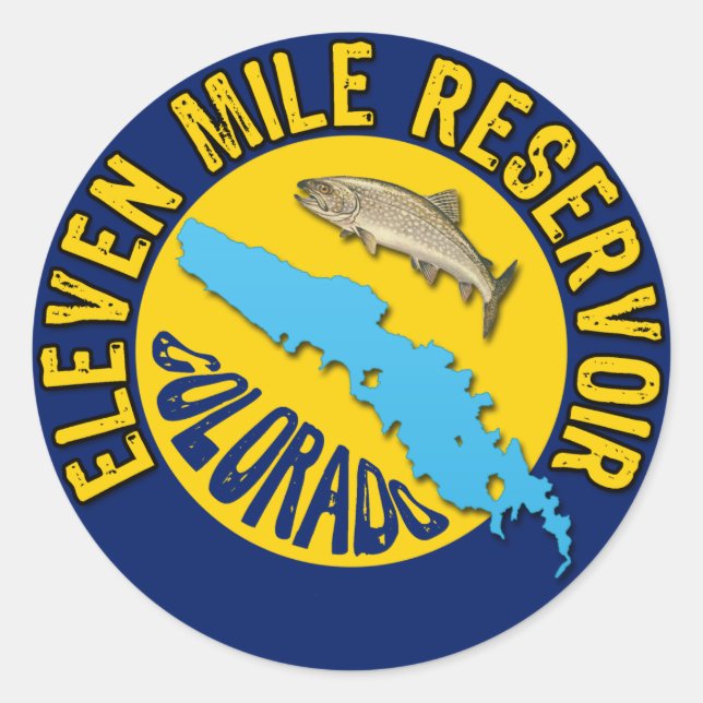 Eleven Mile Reservoir, Colorado Classic Round Sticker (Front)