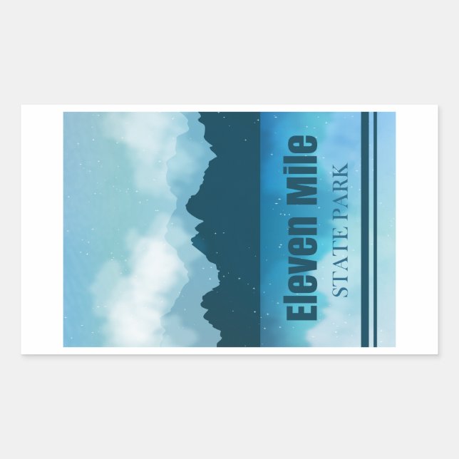 Eleven Mile State Park Colorado Reflection Sticker (Front)