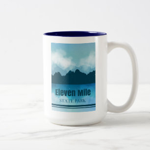 Eleven Mile State Park Colorado Reflection Two-Tone Coffee Mug