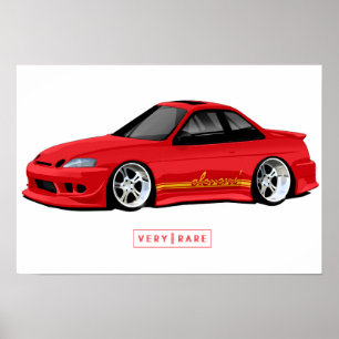 Elevens' Paint & Fibre Lexus SC300 Poster
