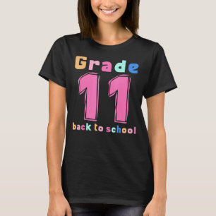 Eleventh Rainbow Girls Boys Teacher Cute 11th Grad T-Shirt