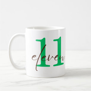 Eleventh Year with Personalization Coffee Mug