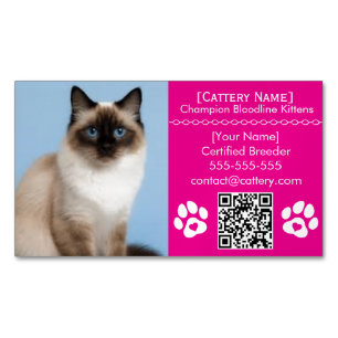 Éleveur de chats personnalisable Magnet Ragdoll Ca