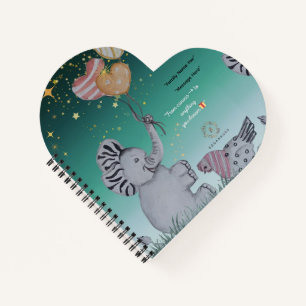 'Eleze' - Elephant Boganhues Imprimer Carnet Spira