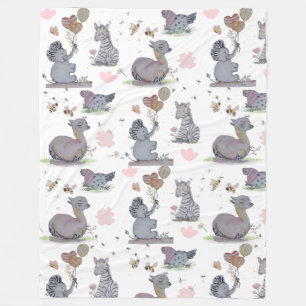 "Eleze Elephant & Polka Hen" Boganhues Blanket
