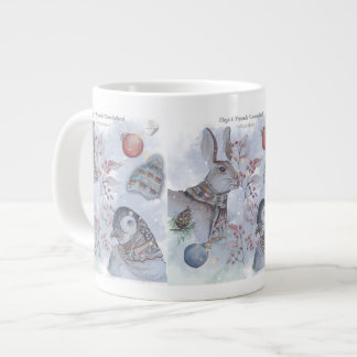 Eleze & Friends Series Boganhues Print Large Coffee Mug