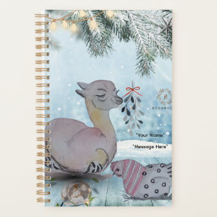 "Eleze style Lama with Polka Hen" Boganhues cover Planner