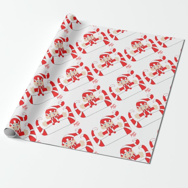 Elf 2 wrapping paper (Unrolled)