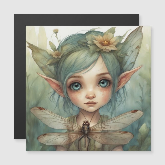 Elf and Dragonfly 6 (Front/Back)