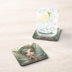 Elf and Dragonfly 6 Coaster
