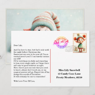 Elf Arrival Letter   North Pole Welcome Message Invitation