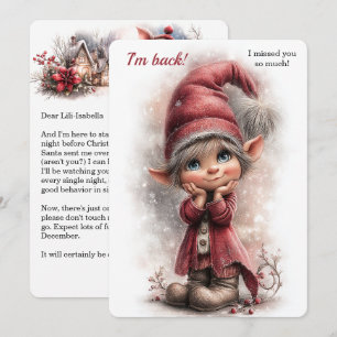 Elf Arrival Letter   Special Delivery from the Nor Holiday Card