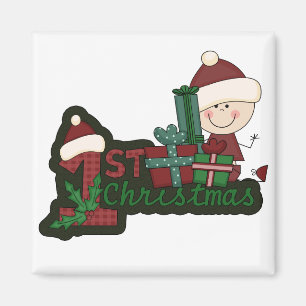 Elf Baby First Christmas T-shirts and Gifts Magnet
