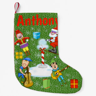 Elf Band Christmas Stocking