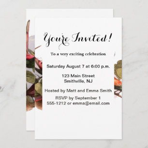 Elf Bird Sprite Pixie Brownie Fairy Tale Invitation
