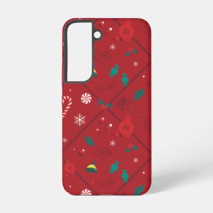 Elf Candy Checker Pattern Samsung Galaxy Case