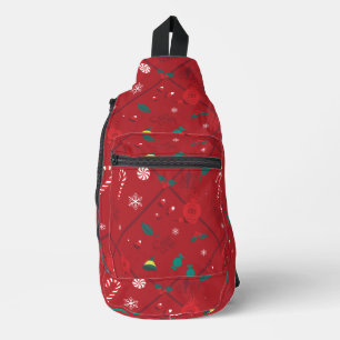 Elf Candy Chequered Pattern Sling Bag