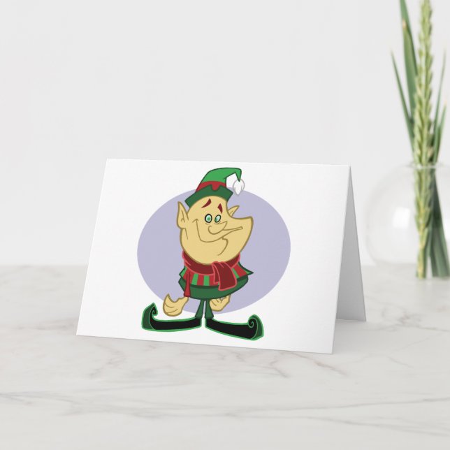 Elf - carte de Joyeux Noël (Devant)