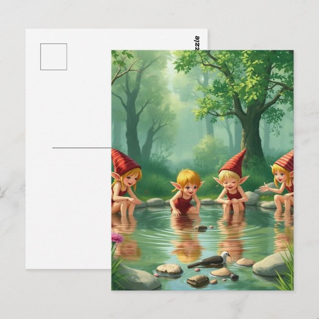 Elf Children Postcard (Front/Back)