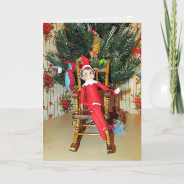 Elf Christmas Card (1186) (Front)