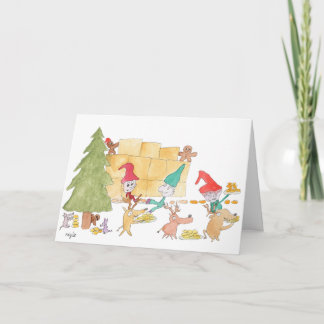 Elf Christmas Holiday Card