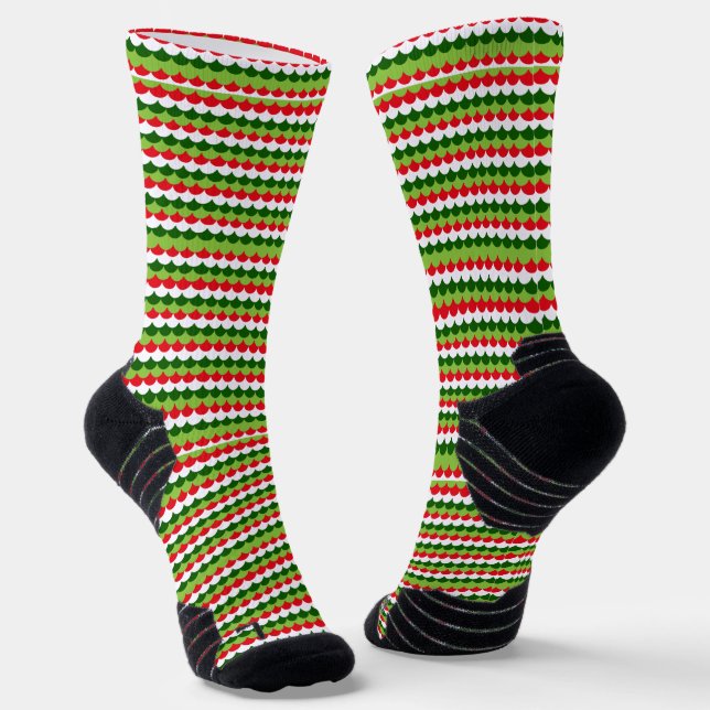 Elf Christmas Socks (Angled)