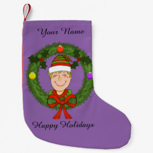 Elf Christmas Stocking (Customizable)