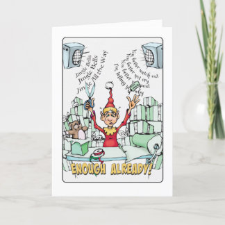 Elf Christmas Wrap Music Holiday Card