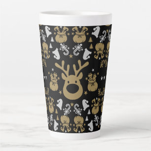 Elf Christmas Wrapping Latte Mug