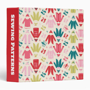 Elf Colorful Coat and Shoes Pattern Binder