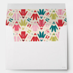 Elf Colorful Coat and Shoes Pattern Envelope