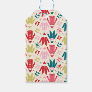 Elf Colorful Coat and Shoes Pattern Gift Tags