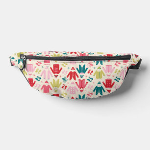 Elf Colourful Coat and Shoes Pattern Fanny Pack