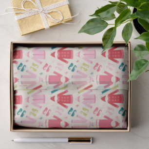 Elf Colourful Coat and Shoes Pattern Tissue Paper