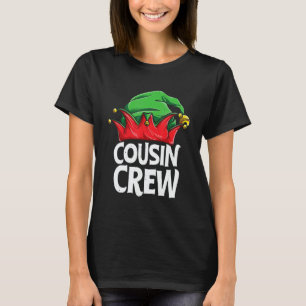 Elf Cousin Crew Christmas Squad Family Matching Pa T-Shirt