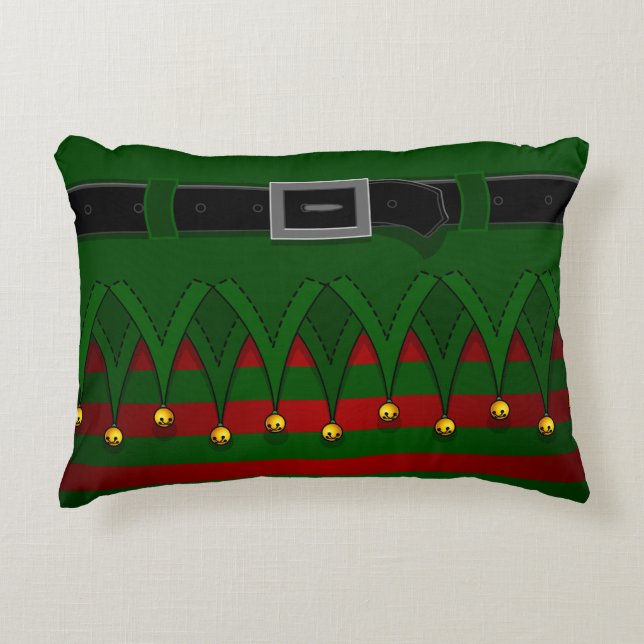 Elf Coussin Mignonne costume de Noël Elf Décor (Devant)