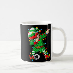 Elf Dabbing Soccer Player Christmas Dab Xmas  Coffee Mug