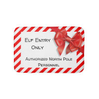Elf Entry Only | North Pole Christmas Doormat