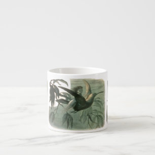 Elf Fairies Elves Moon Night Scene Bird Flying  Espresso Cup