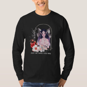 Elf Fairy Be Yourself Inspiring Quote Watercolor D T-Shirt