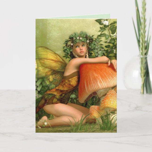ELF FAIRY GIRL FANTASY ART BIRTHDAY CARDS (Front)