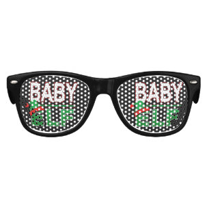 Elf Family   Baby Elf Christmas Holiday #TeamElf Kids Sunglasses