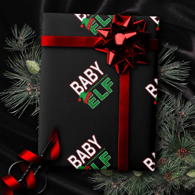 Elf Family | Baby Elf Christmas Holiday #TeamElf Wrapping Paper (Creator Uploaded)