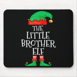 Elf Family Christmas Little Brother Elf Sweater Me Mouse Pad
