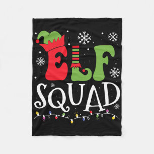 Elf Family Christmas Matching Pajamas Funny Xmas E Fleece Blanket